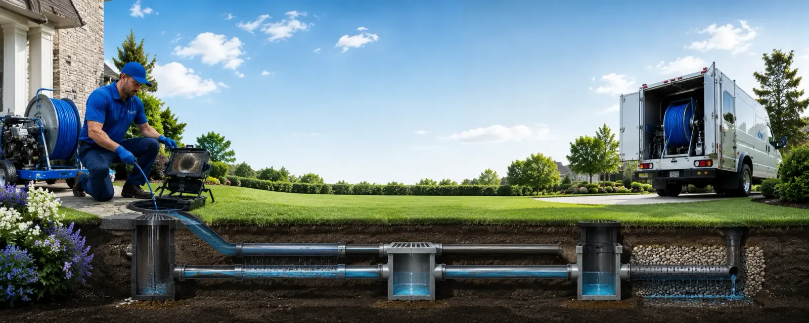 Outdoor drain cleaning information for Clarkston, MI
